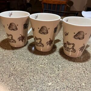 Disney Winnie the Pooh‎ Stoneware Coffee Mug Set of 3, Bee Hive Tigger Cup
